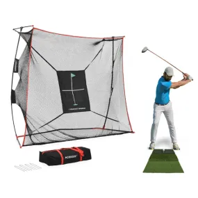 Rukket Haack Pro Golf Net   Tri Turf Mat