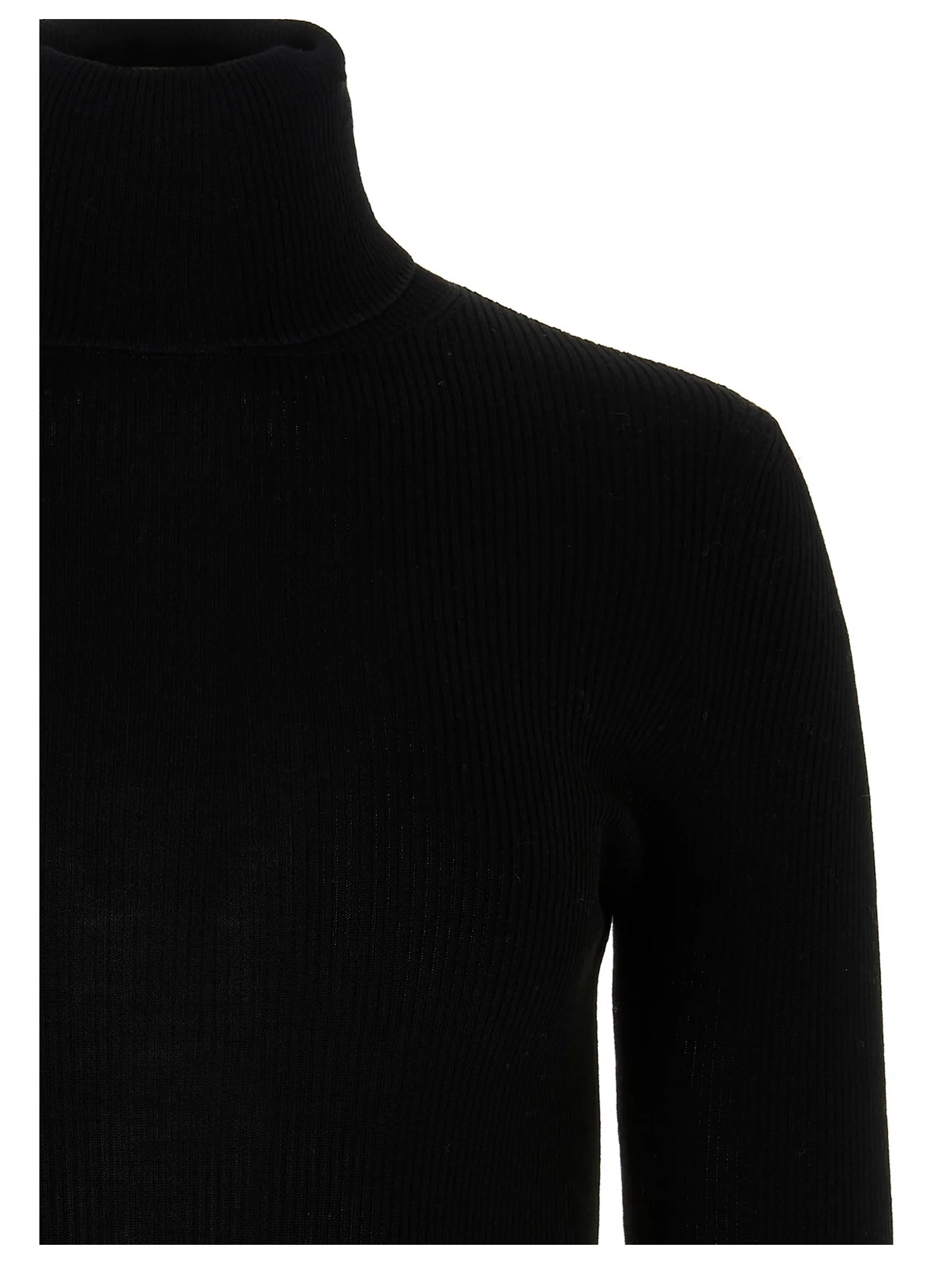 'S Max Mara Gelly Rib Knit Turtleneck Top