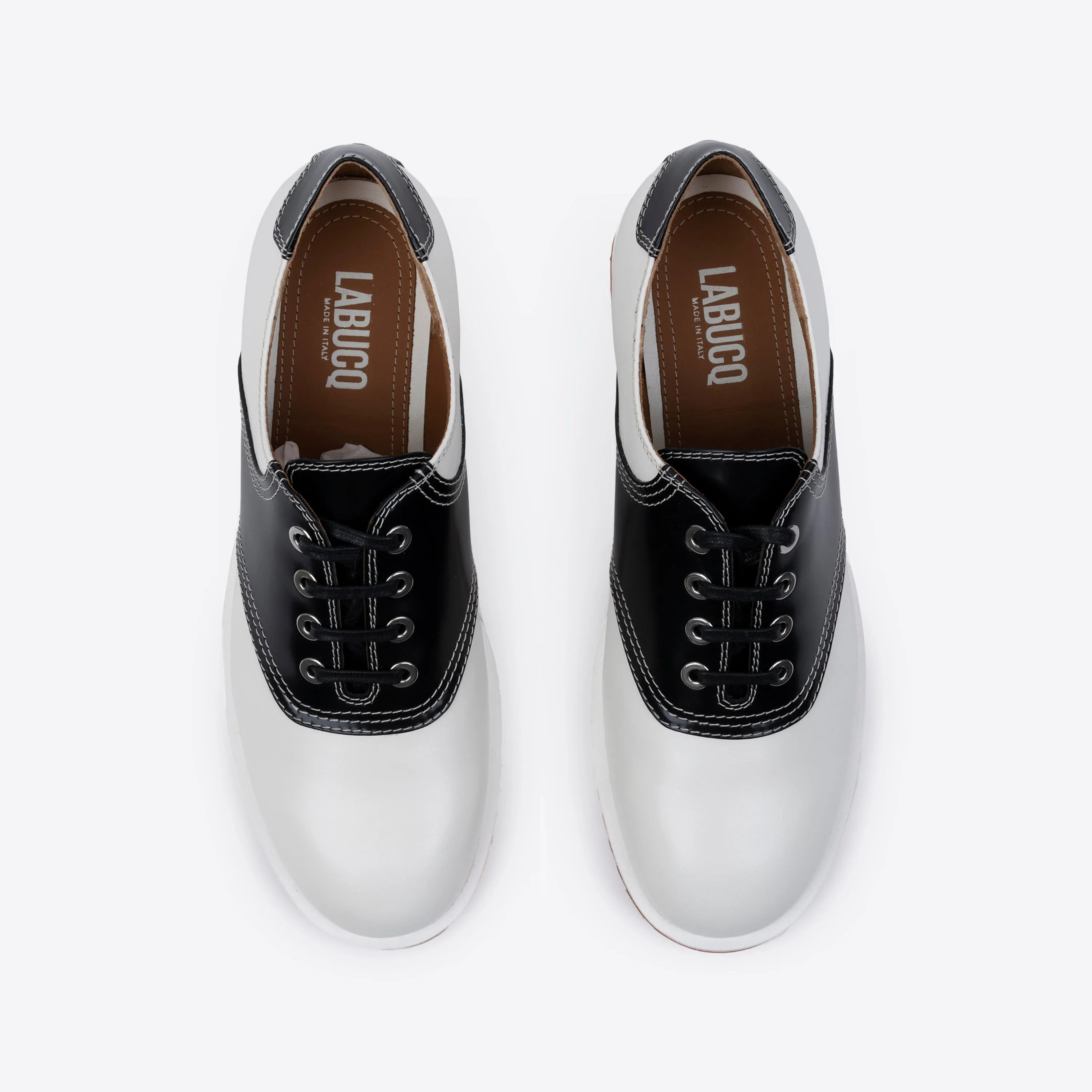 Saddle Shoe Black White