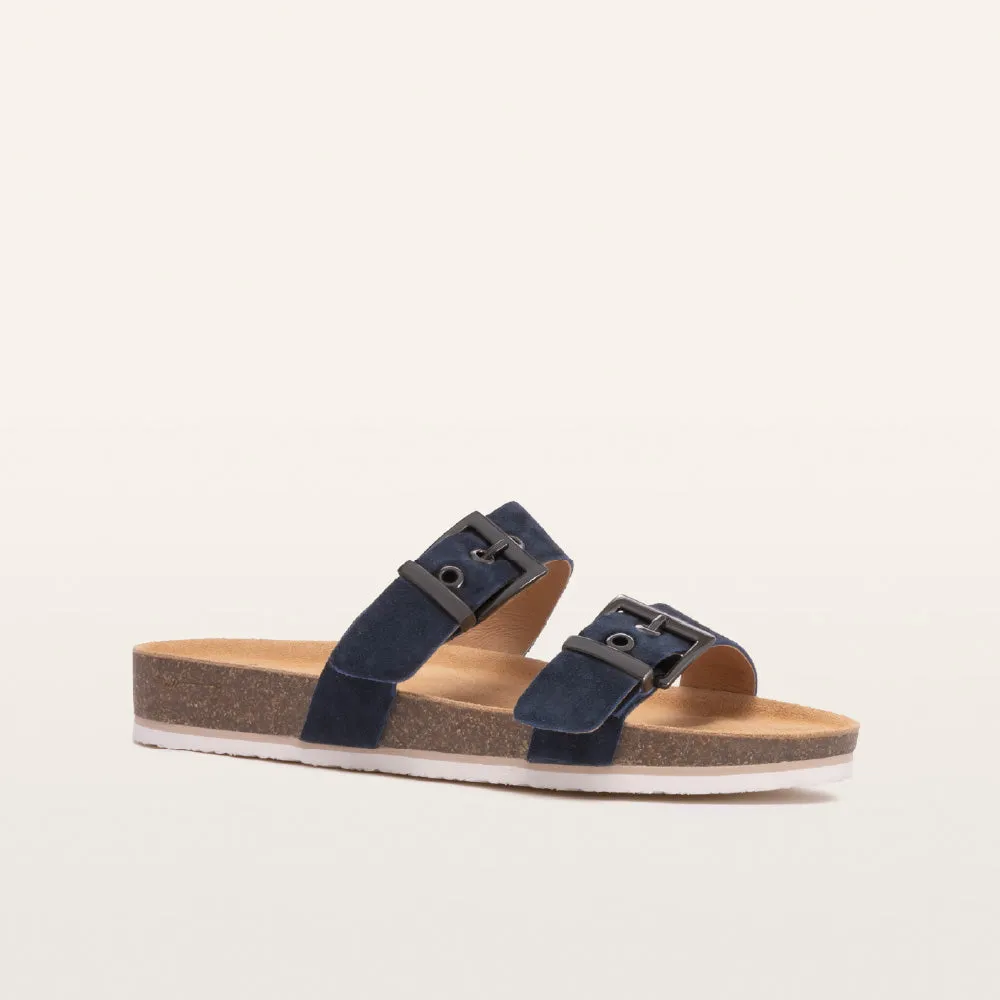 Sandy III Navy Suede