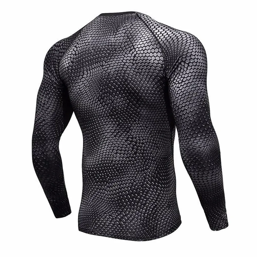 Serpentine Long Sleeve No Gi BJJ Compression Rash Guards for Jiu Jitsu, MMA, Grappling & Wrestling