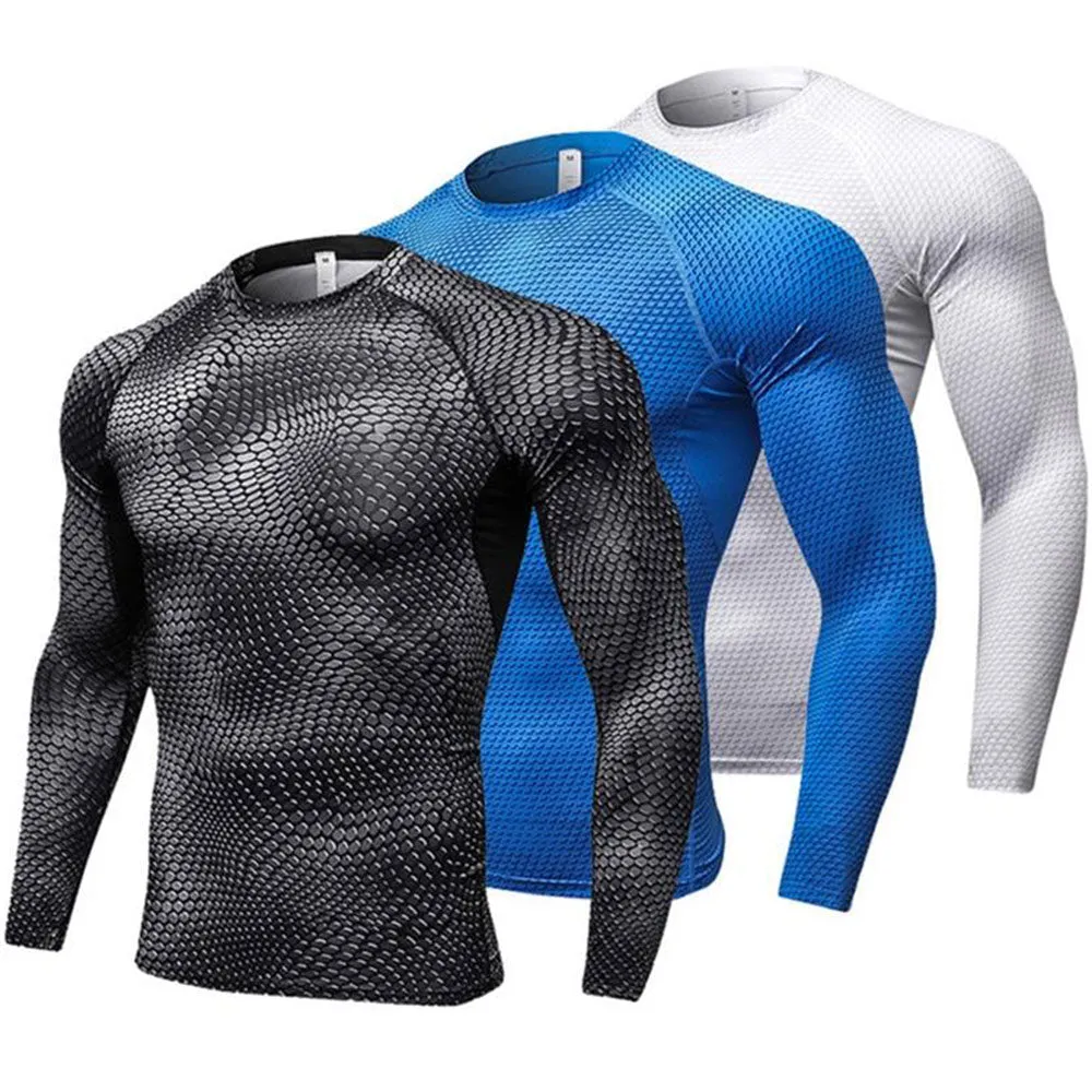 Serpentine Long Sleeve No Gi BJJ Compression Rash Guards for Jiu Jitsu, MMA, Grappling & Wrestling