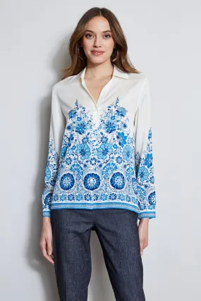 Silk Cascade Garden Shirt