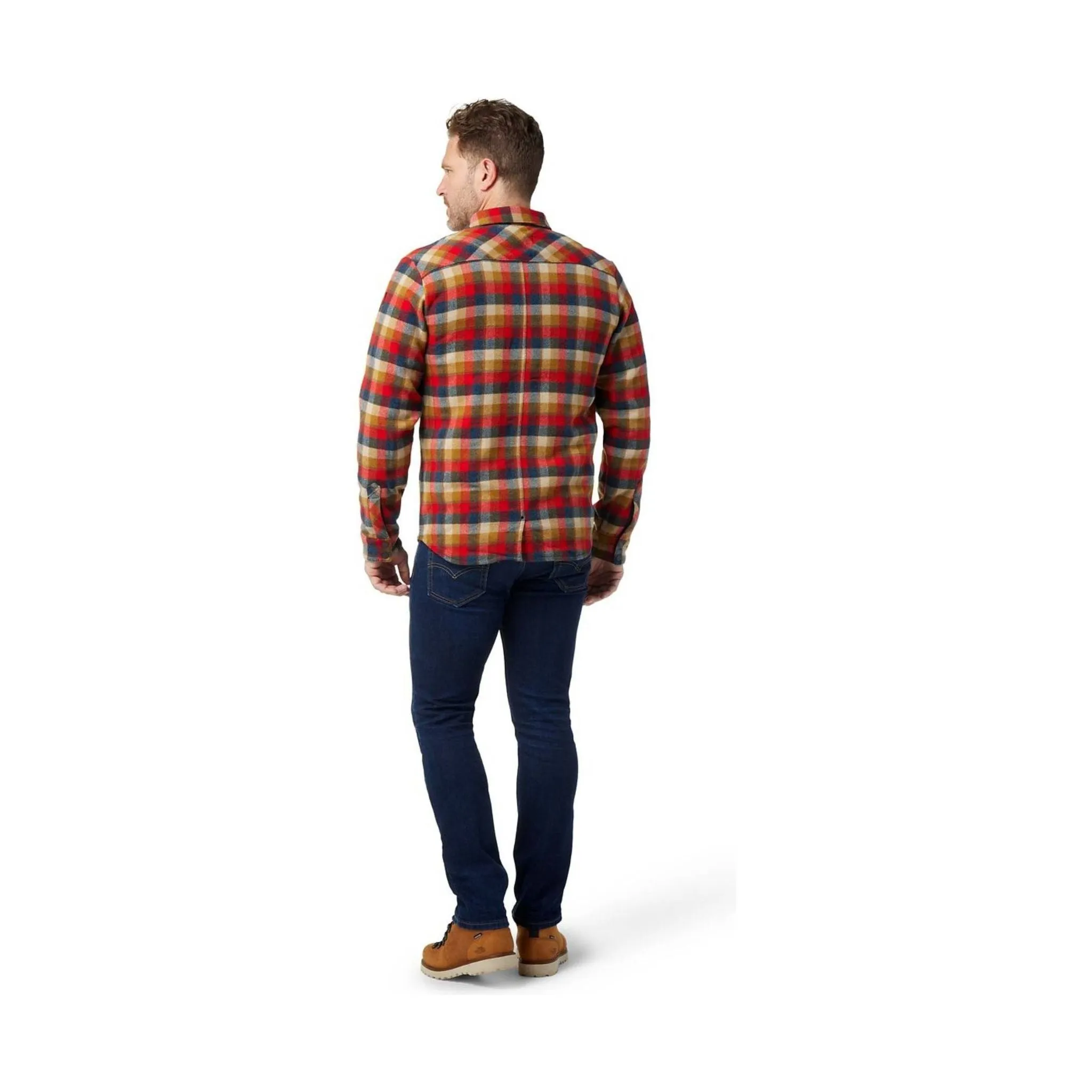 Smartwool Men's Anchor Line Shirt Jacket - Rhythmic Red Plaid