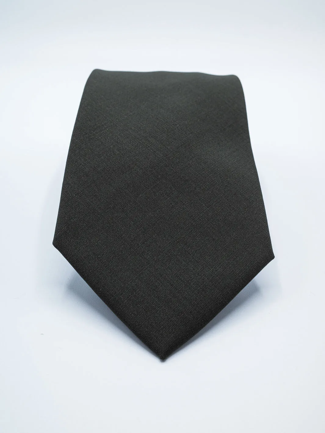 Solid Silk Tie - Dark Grey