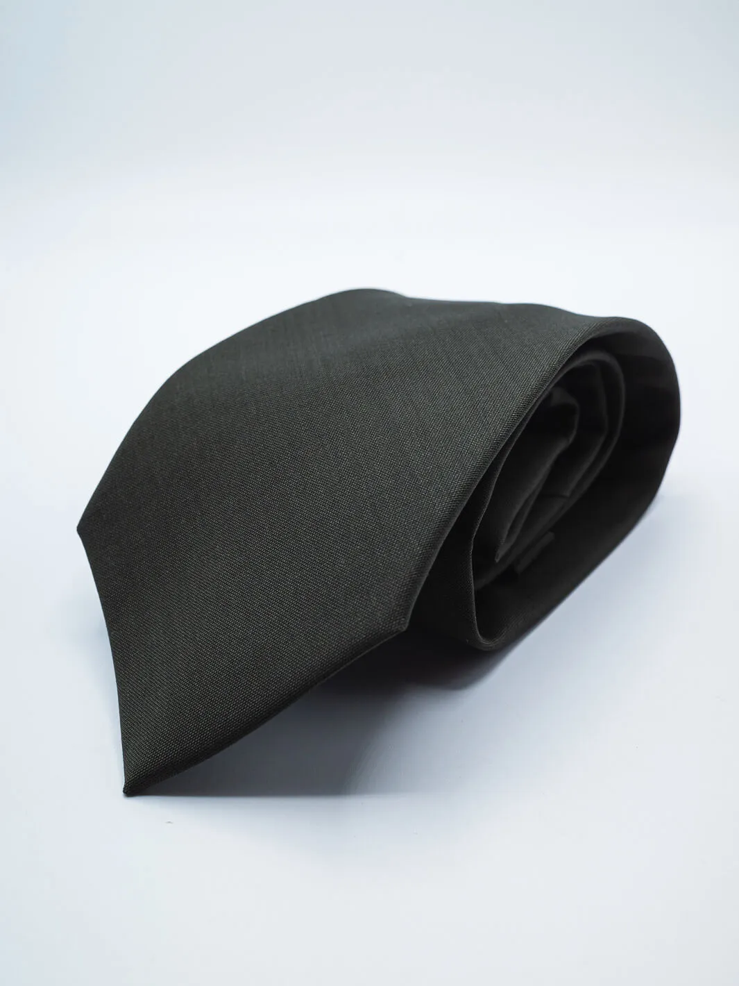 Solid Silk Tie - Dark Grey