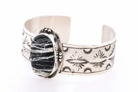 Stamped White Buffalo Bracelet by Gary Glandon