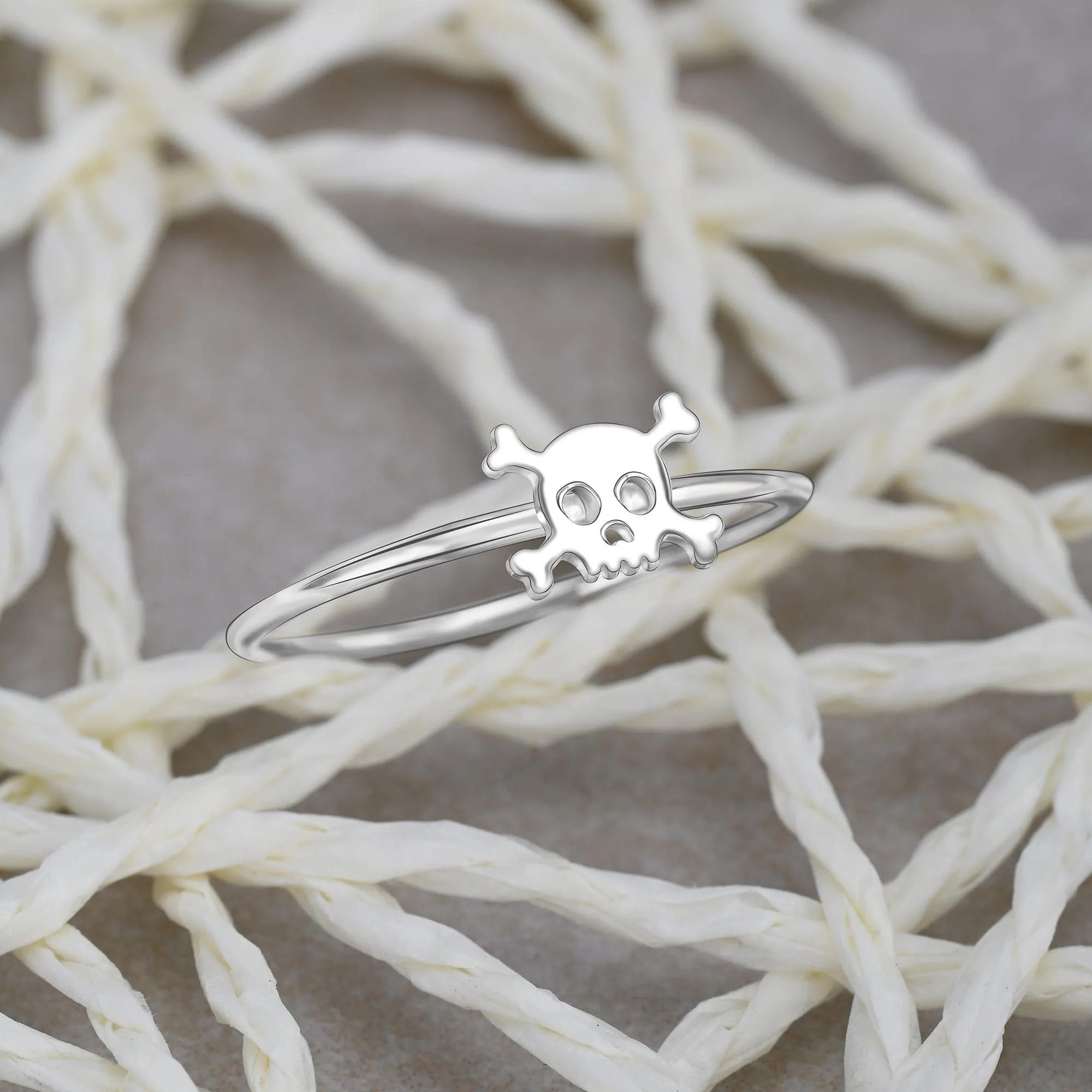 Sterling Silver Pirate Skull Ring