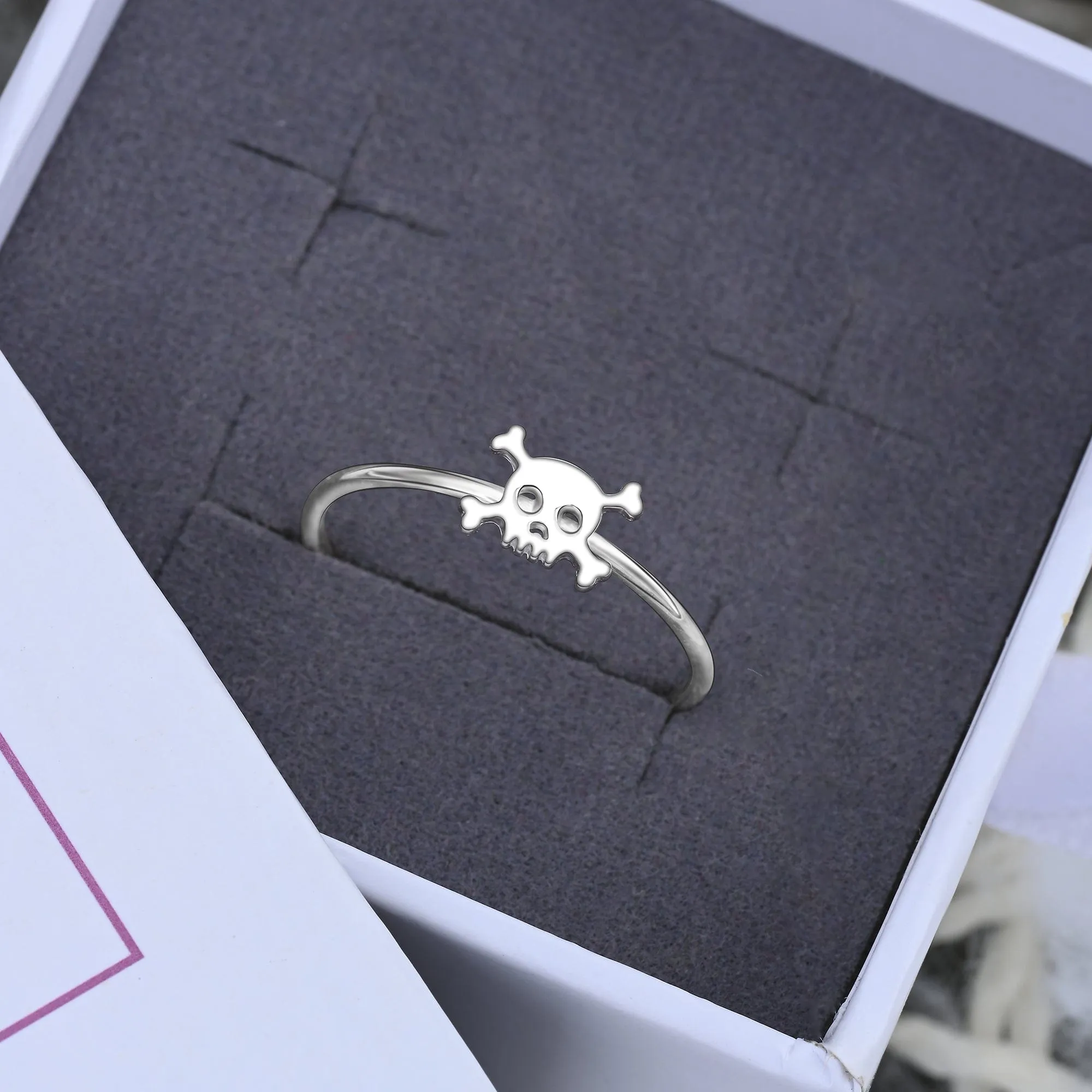 Sterling Silver Pirate Skull Ring