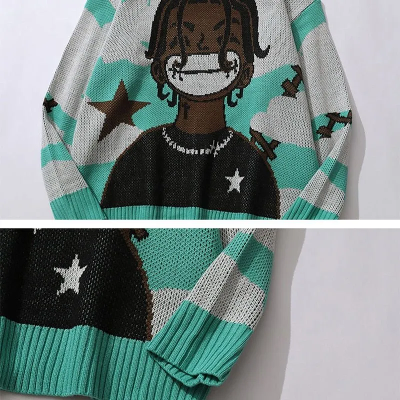 Sultana Cartoon Anime Sweater