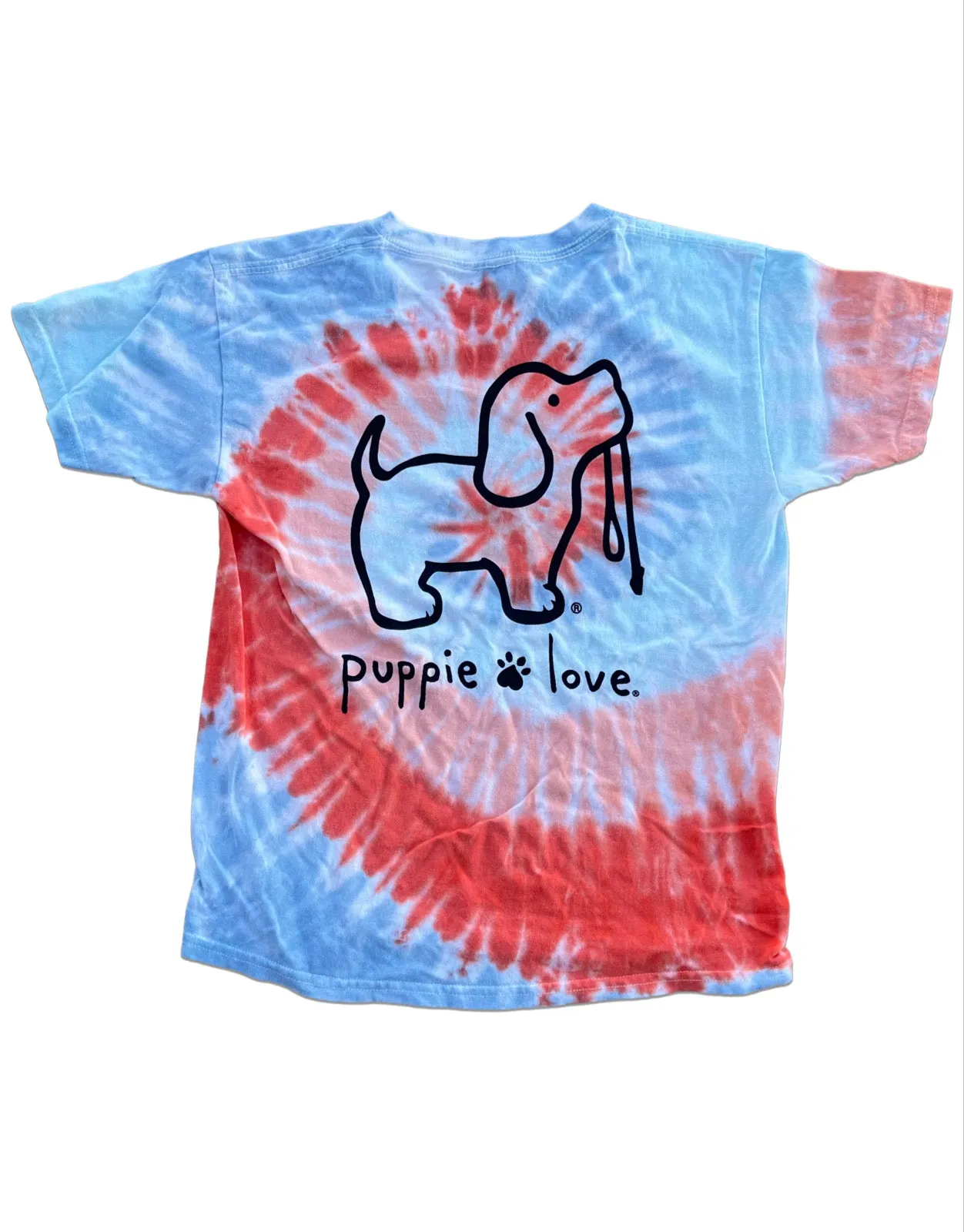 SUNBURST TIE DYE PUP, YOUTH SS