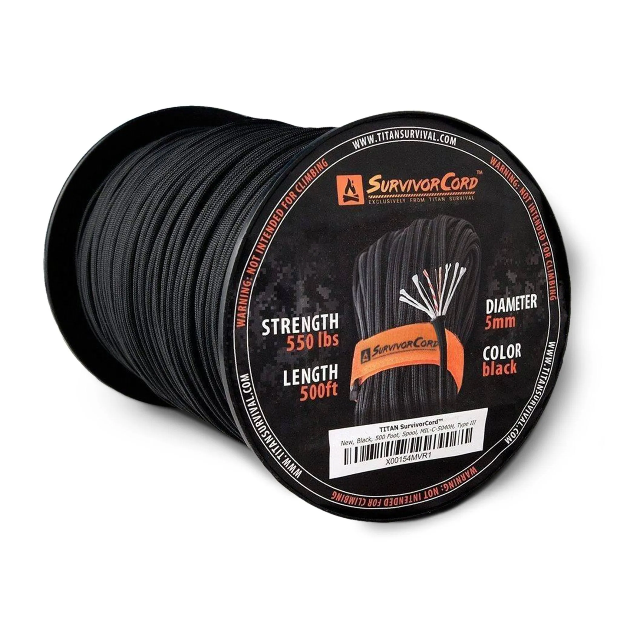 SurvivorCord Spool | BLACK