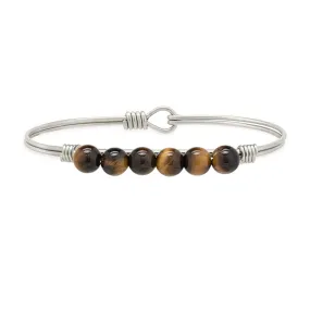 Tigers Eye Energy Stone Bangle Bracelet for Focus