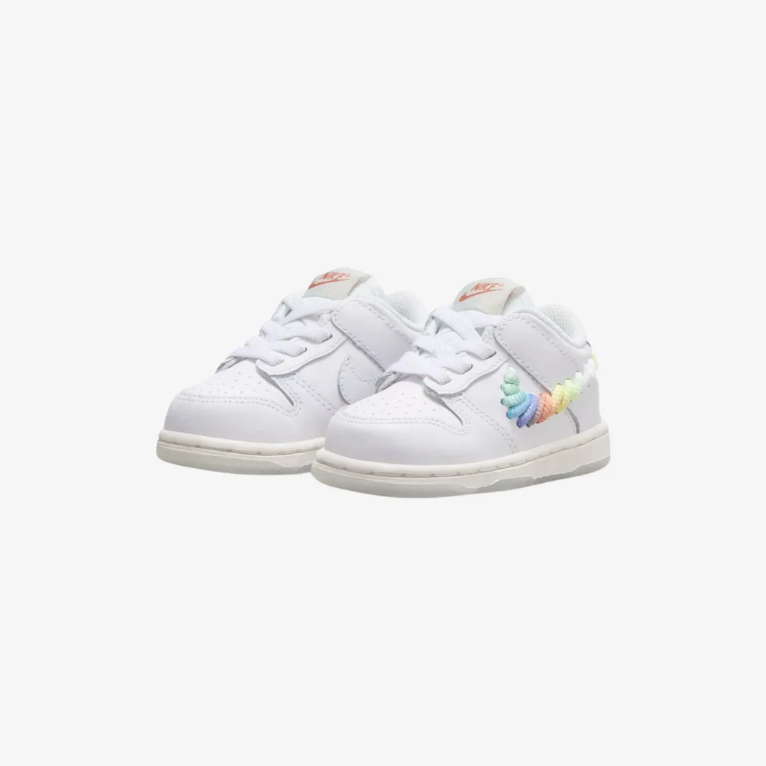 toddler nike dunk low (rainbow swoosh)