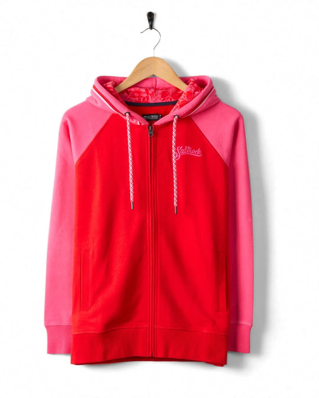 Tropic - Womens Zip Hoodie - Red