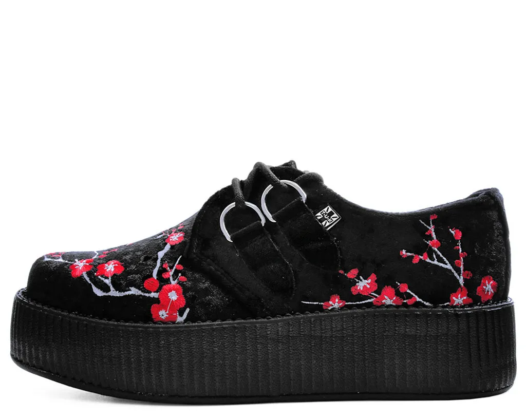 T.U.K Black Crushed Red Blossom Viva Mondo