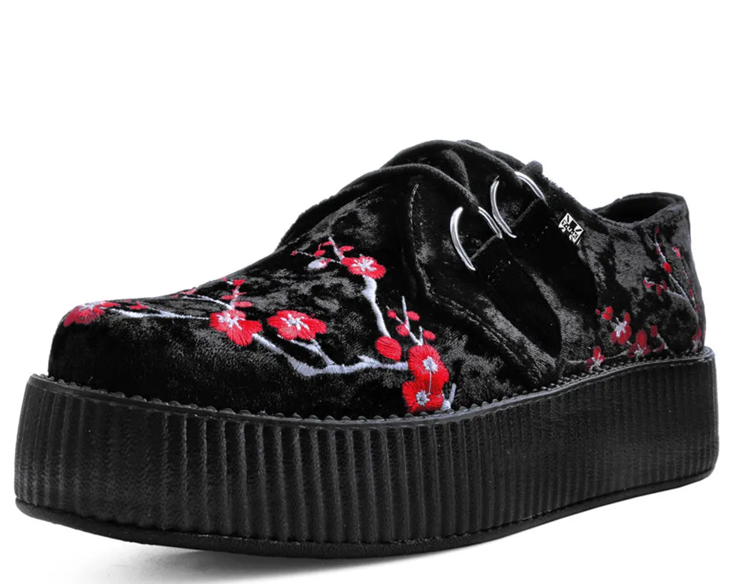 T.U.K Black Crushed Red Blossom Viva Mondo