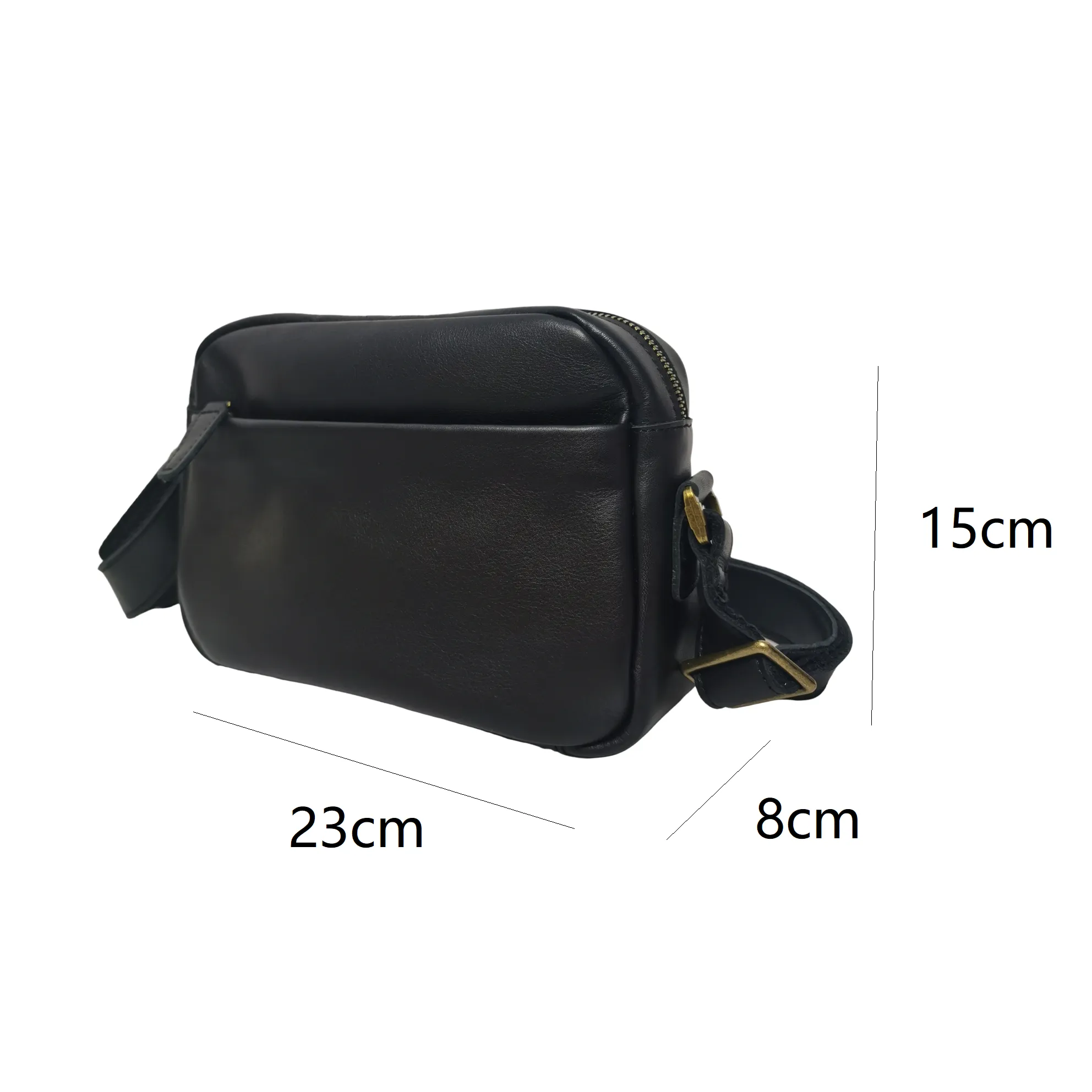 Unisex genuine cowhide leather sling bag Murca V2 design