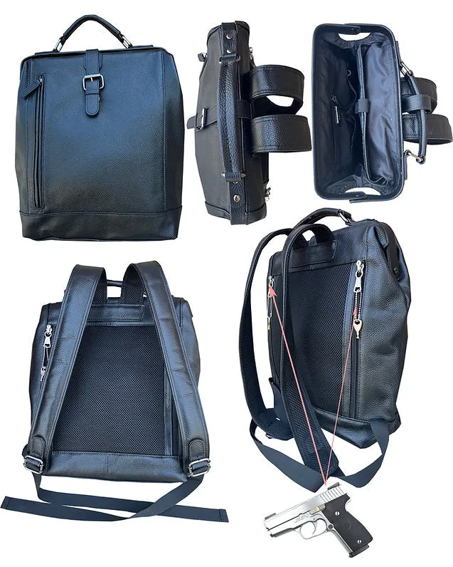 Universal Leather Concealed Carry Backpack