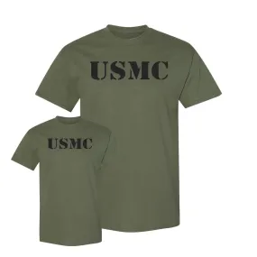 USMC Mini Me Adult and Youth Military Green Combo Tee