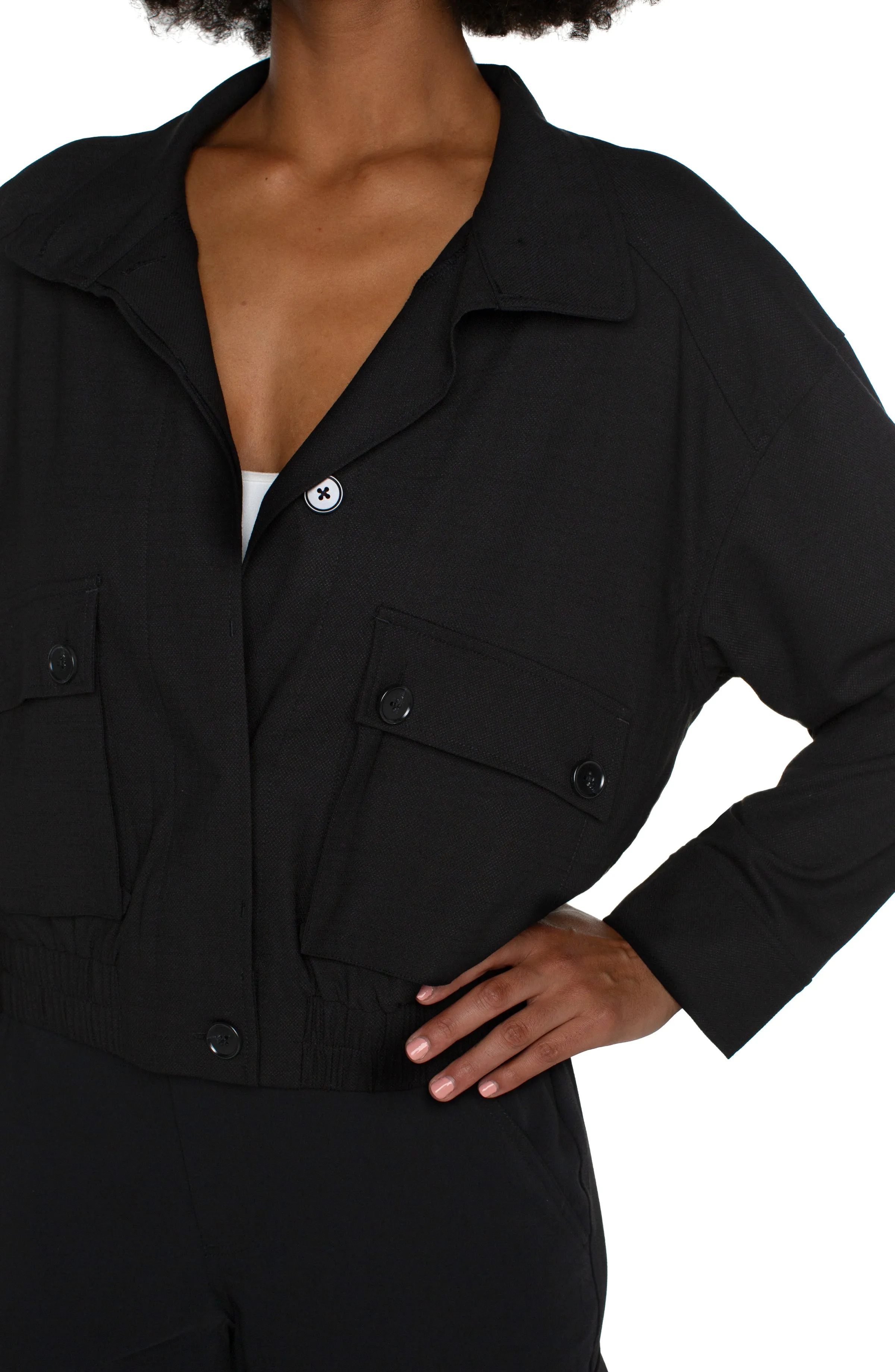 UTILITY JACKET WITH CINCH WAIST