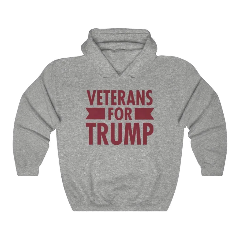 Veterans for Trump Pullover Hoodie 8 oz.