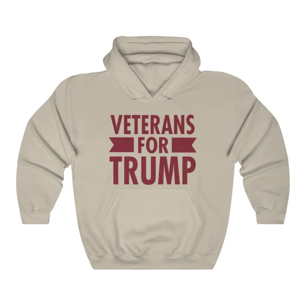 Veterans for Trump Pullover Hoodie 8 oz.