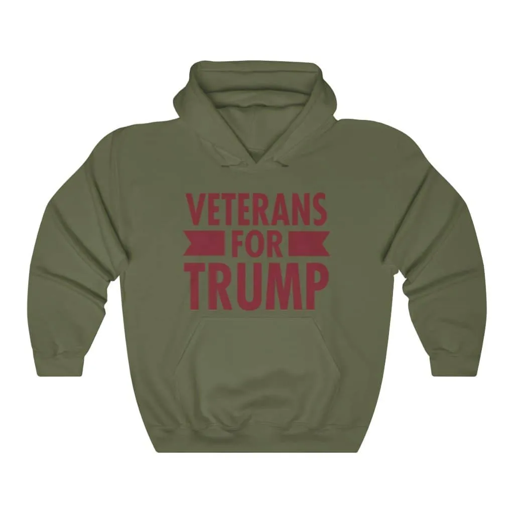 Veterans for Trump Pullover Hoodie 8 oz.