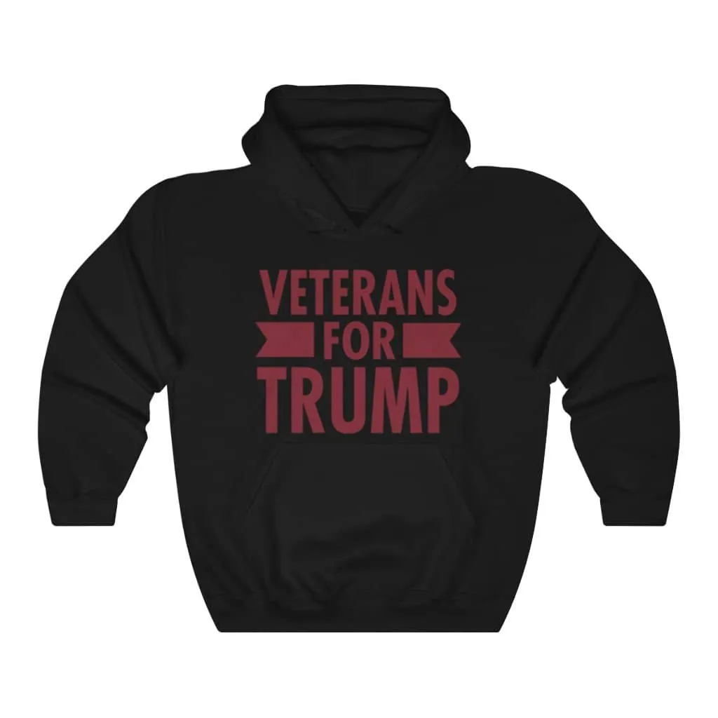 Veterans for Trump Pullover Hoodie 8 oz.