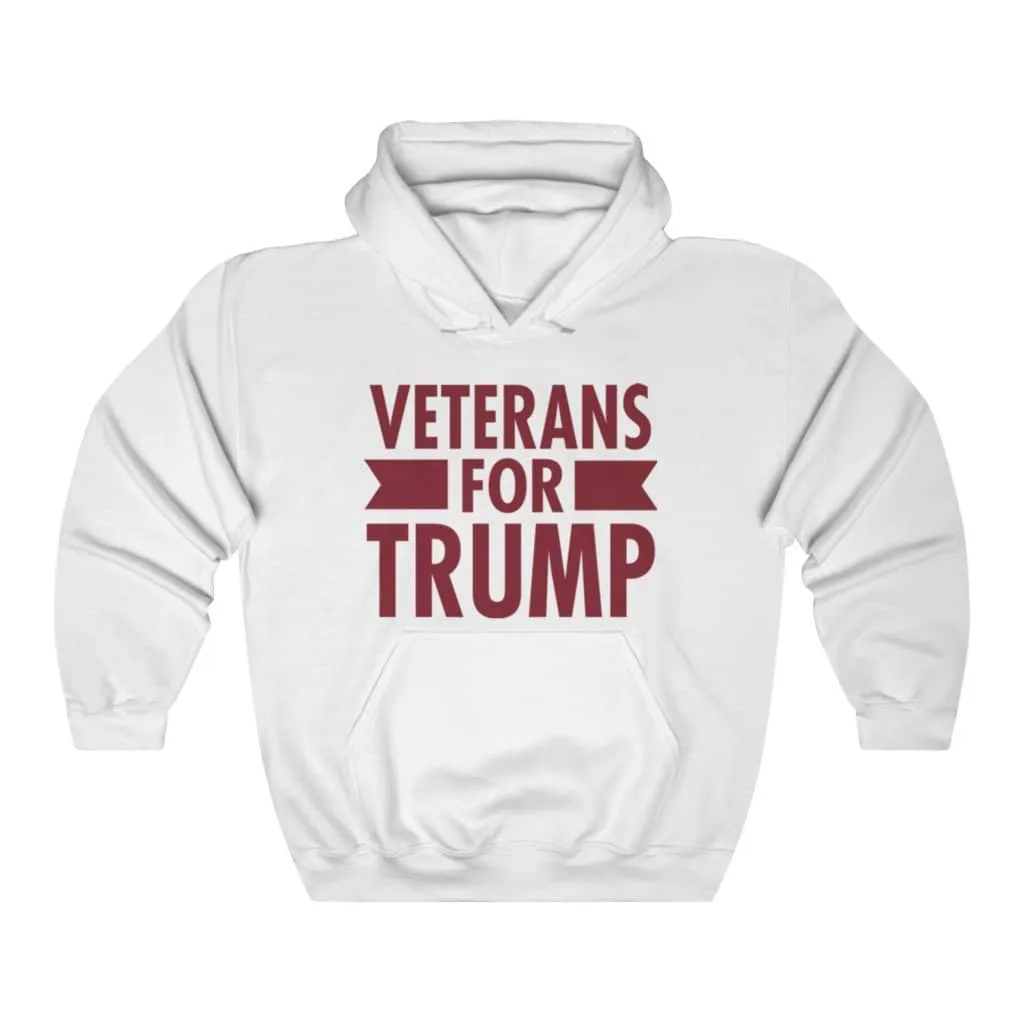 Veterans for Trump Pullover Hoodie 8 oz.