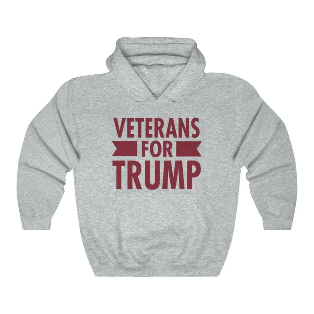 Veterans for Trump Pullover Hoodie 8 oz.