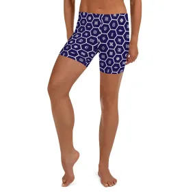 Women's African Print Adinkra Yoga Shorts For Jiu Jitsu 001