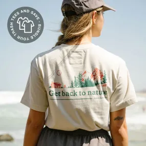 Womens Back To Nature Trash Tee