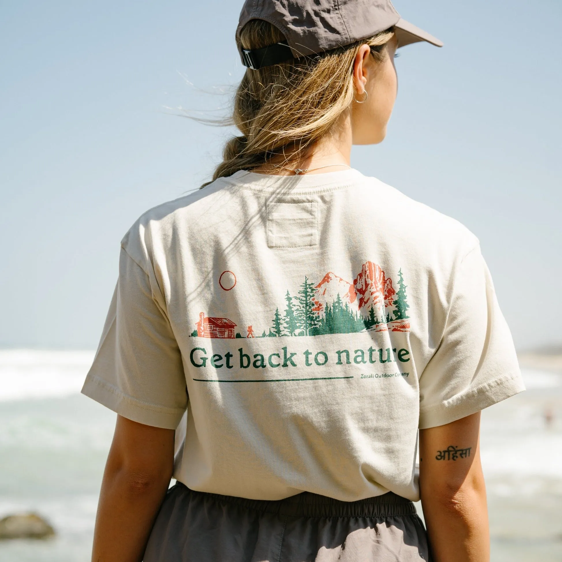 Womens Back To Nature Trash Tee