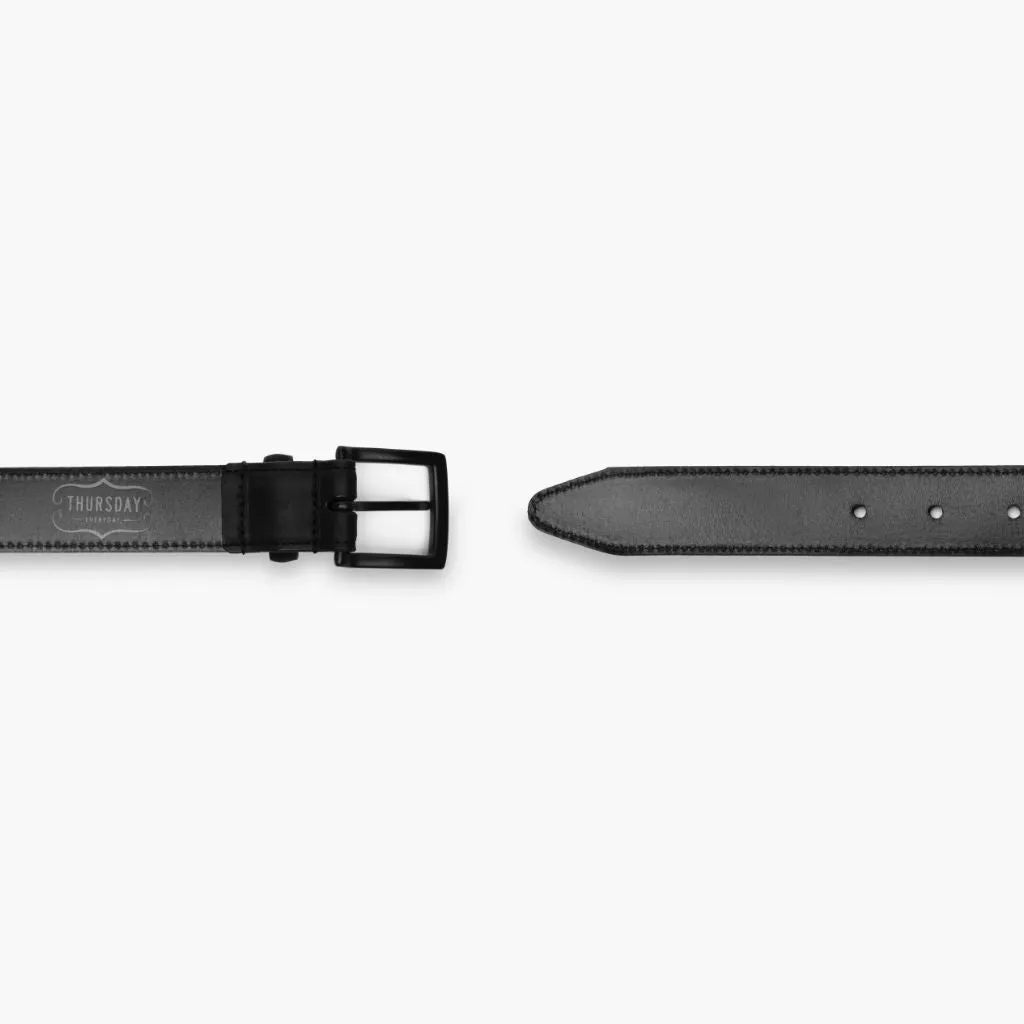 Women's Classic Leather Belt | Black Matte