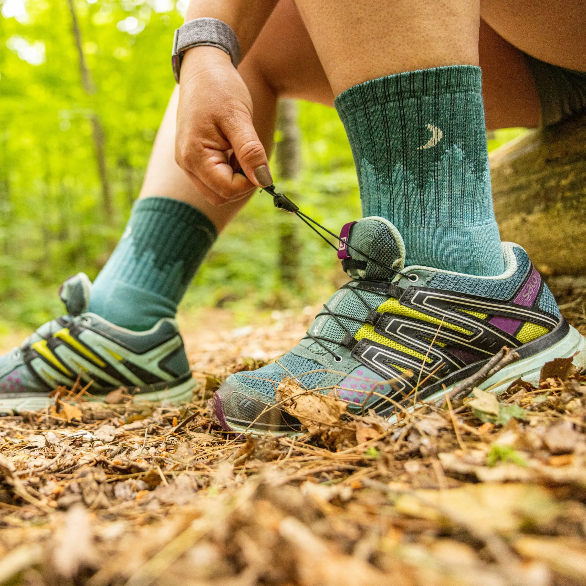 Women's Treeline Micro Crew  Midweight Hiking Sock