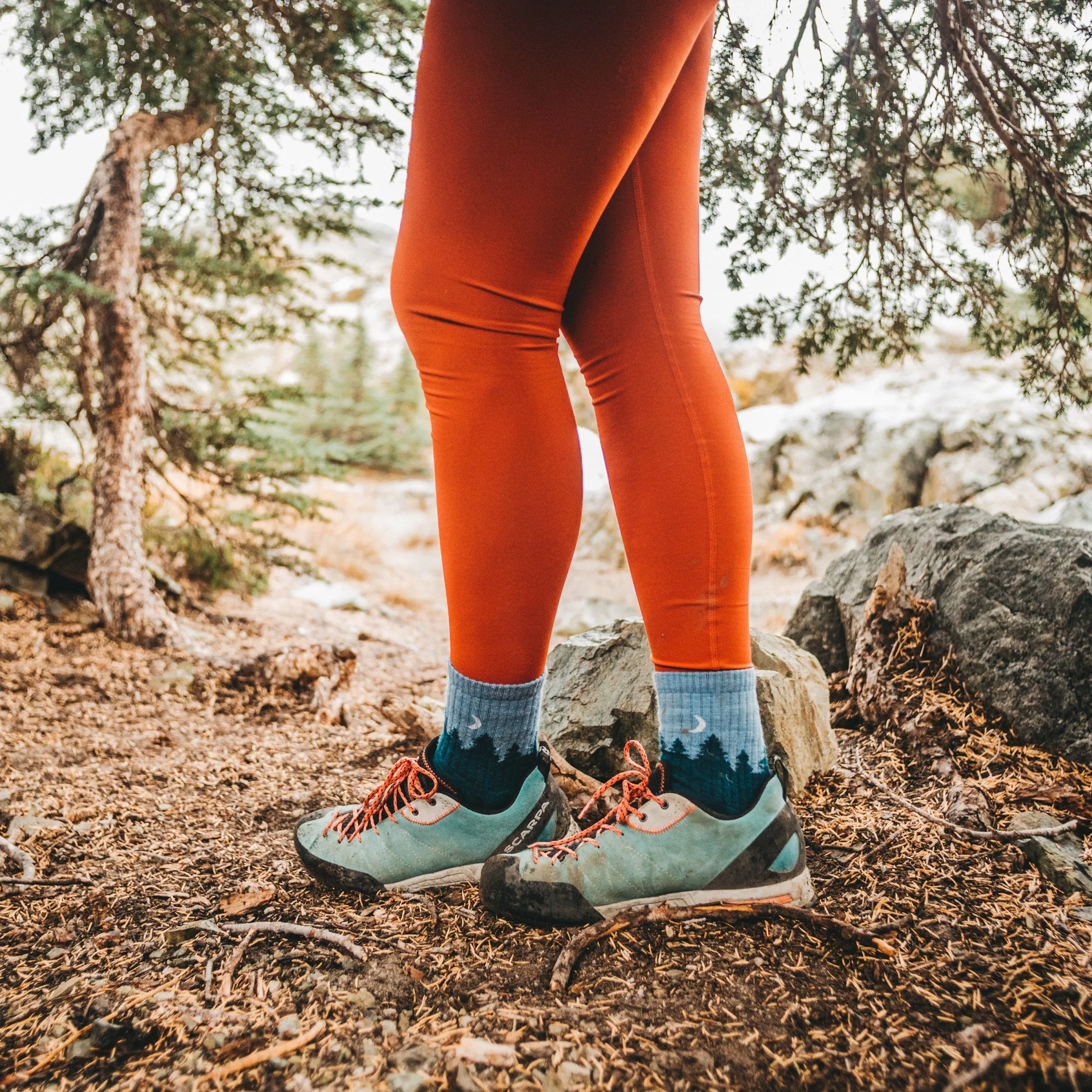 Women's Treeline Micro Crew  Midweight Hiking Sock