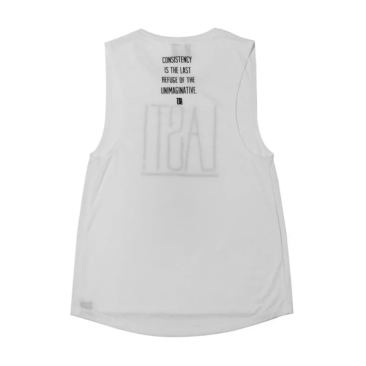 Womens True Last Tank Top White